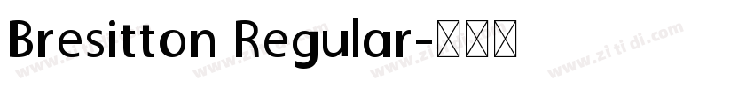 Bresitton Regular字体转换